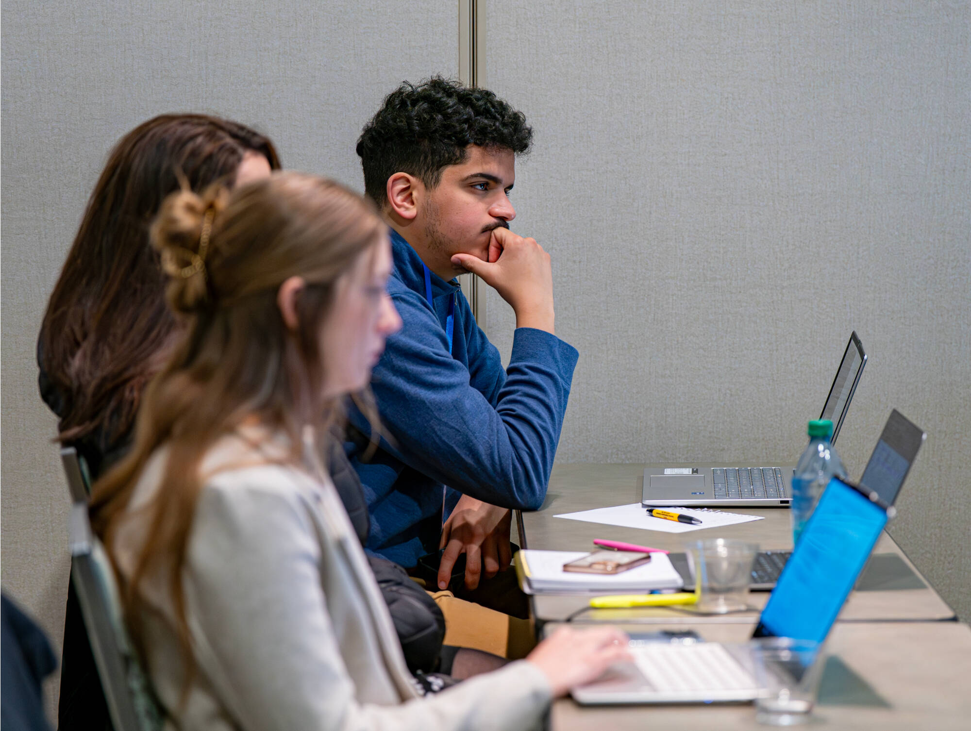 students working on computers